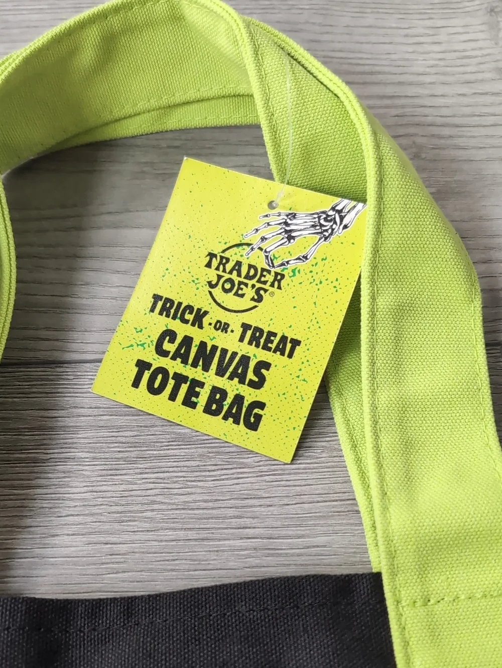 NWT Trader Joe's Mini Canvas Tote, Limited Edition Halloween